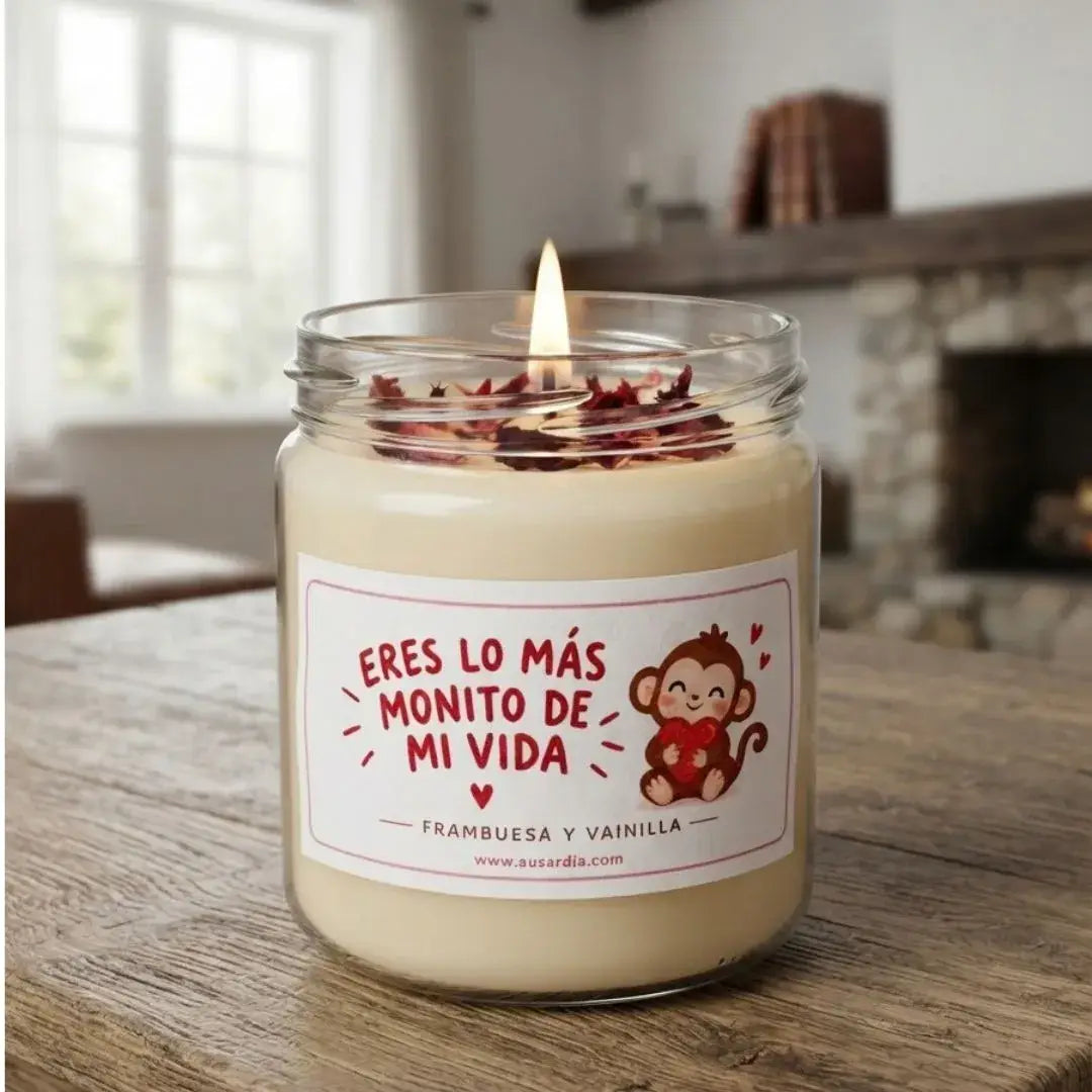 Vela aromática de Ausardia eres lo más monito, regalo original con mensaje divertido