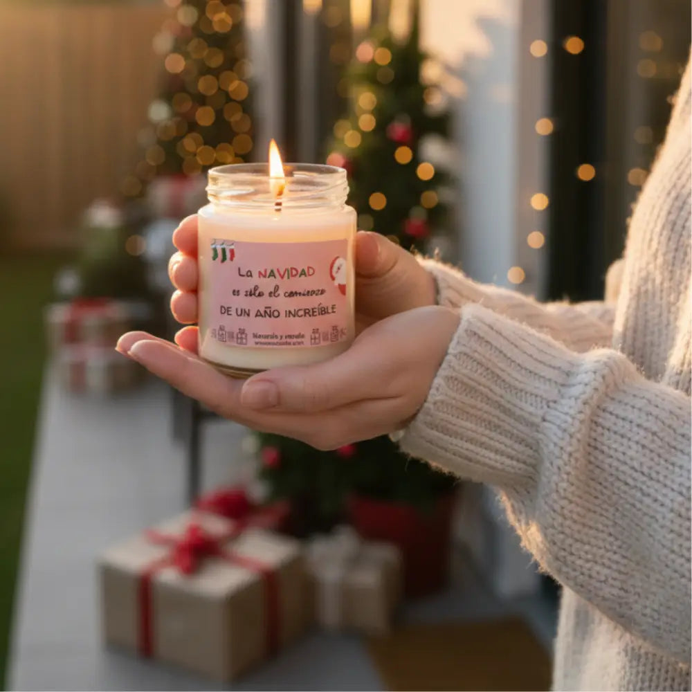 Vela Aromática La Navidad Es El Comienzo - Velas y Decoración