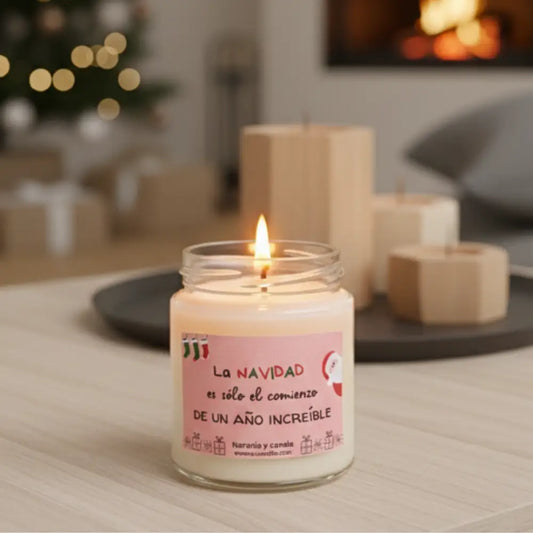 Vela Aromática La Navidad Es El Comienzo - Velas y Decoración