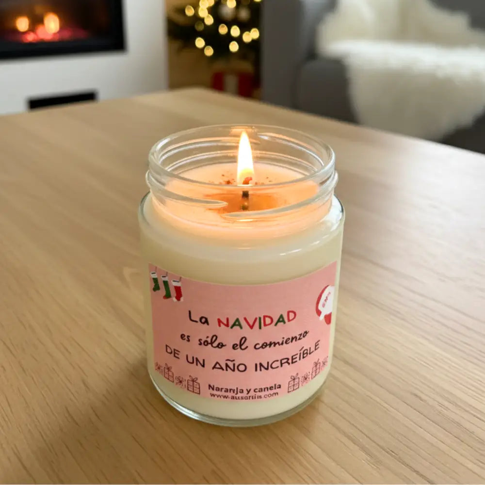 Vela Aromática La Navidad Es El Comienzo - Velas y Decoración