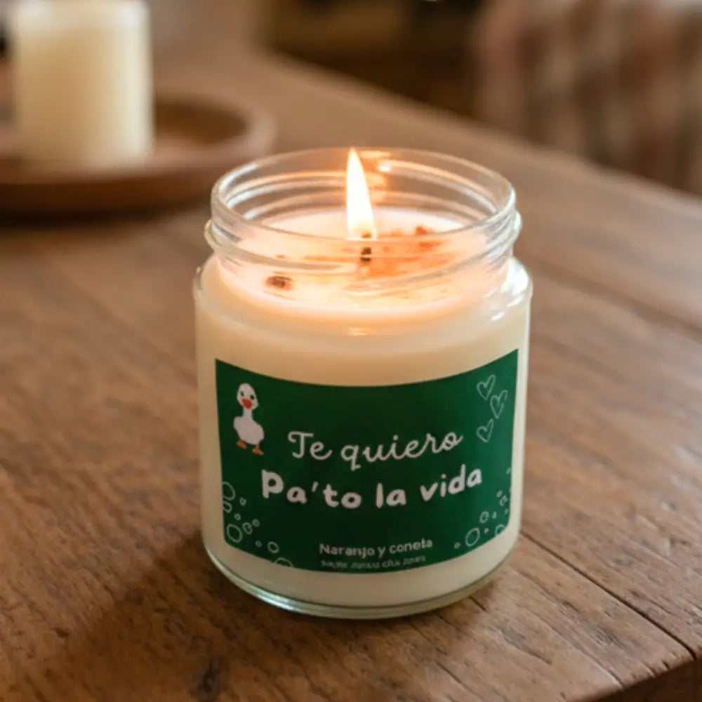 Vela Aromática Te Quiero Pa’to La Vida - Velas y Decoración