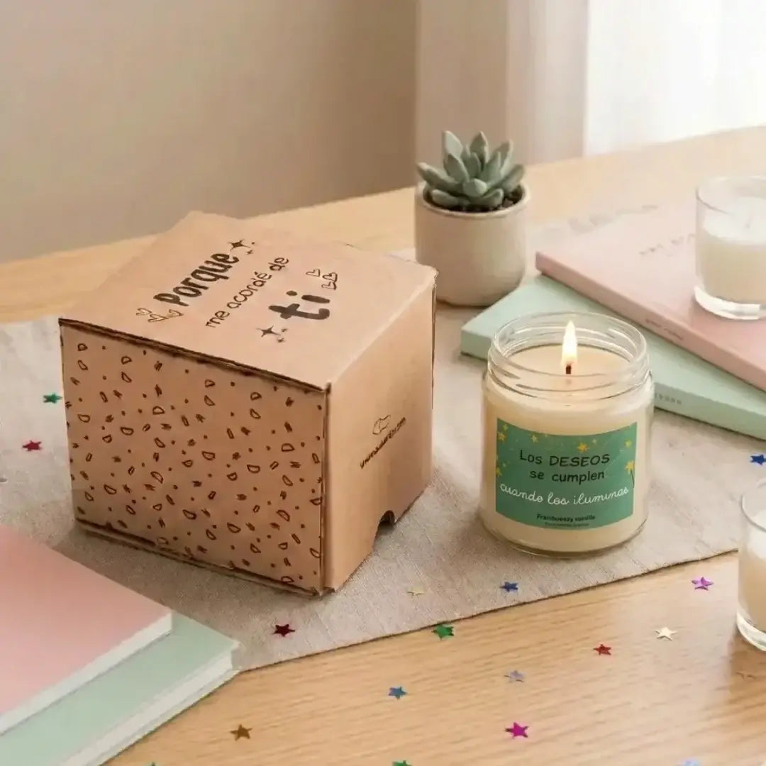 Vela de soja “Los Deseos Se Cumplen”, un regalo especial para sorprender