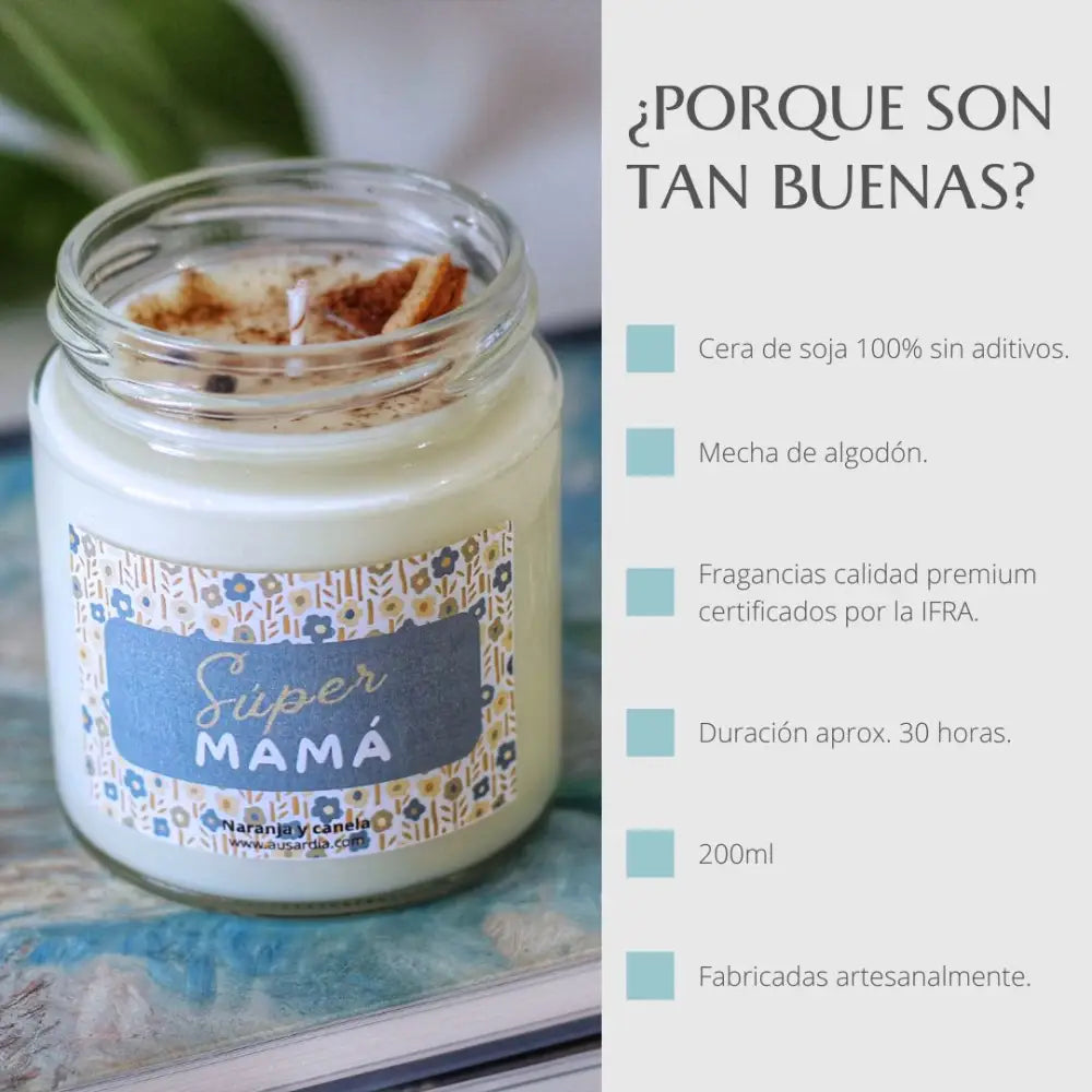 VELA ’SÚPER MAMÁ’ - Velas
